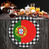 Portugal Bord, buffelpleister en Portugese vlag Papieren Bordje