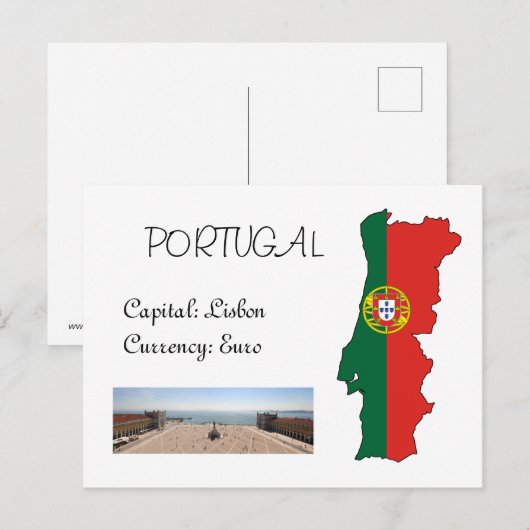 Portugal Briefkaart (Voorkant / Achterkant)