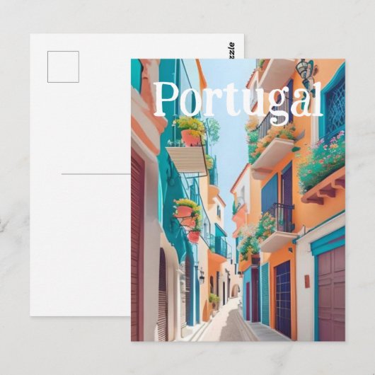 Portugal Briefkaart (Voorkant / Achterkant)