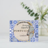 Portugal briefkaart dat we verhuisden (Staand voorkant)