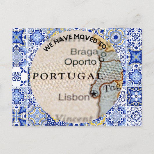 Portugal briefkaart dat we verhuisden (Voorkant)