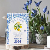 Portugal bruiloft uitnodiging | Blauwe Tegels