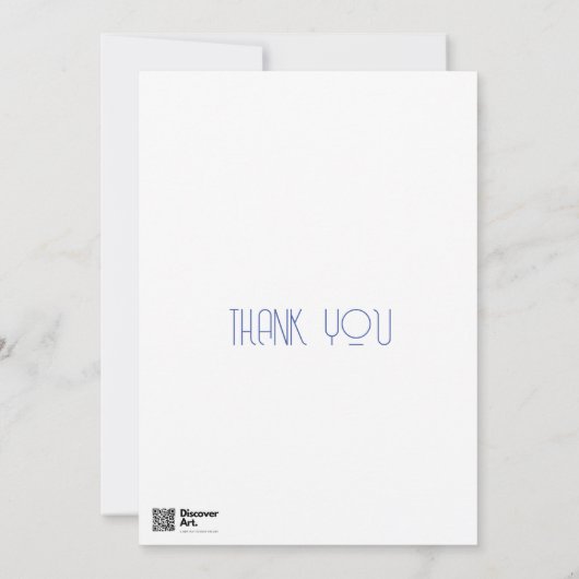 Portugal bruiloft uitnodiging | Blauwe Tegels (Achterkant)