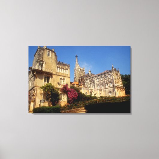 Portugal, Bussaco Paleis. Canvas Afdruk (Voorkant)