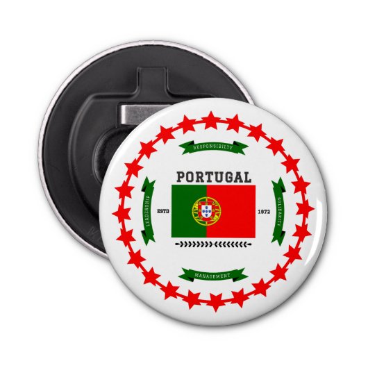 Portugal Button Flesopener (Voorkant)