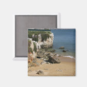 Portugal, Cascais. Praia da Rainha, een strand in Magneet (Voorkant / Achterkant)