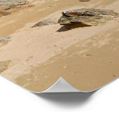 Portugal, Cascais. Praia da Rainha, een strand in Poster (Hoek)