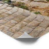 Portugal, Cascais. Praia da Rainha, een strand in  Poster (Hoek)