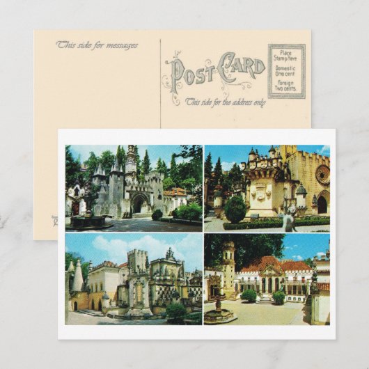 Portugal, Coimbra, Multiview Briefkaart (Voorkant / Achterkant)