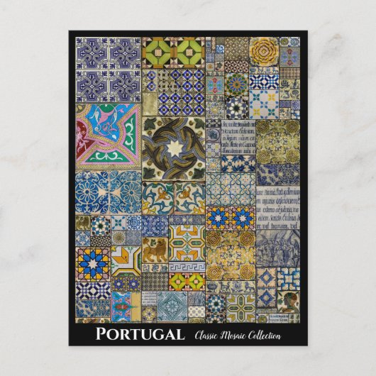 Portugal Colorful Mosaics Briefkaart (Voorkant)