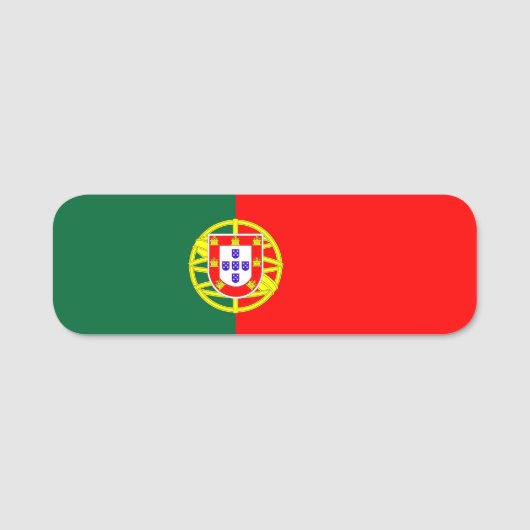 portugal country flag symbol naamplaatje (Voorkant)