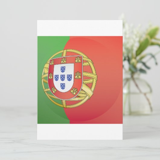 Portugal Crest Kaart (Staand voorkant)