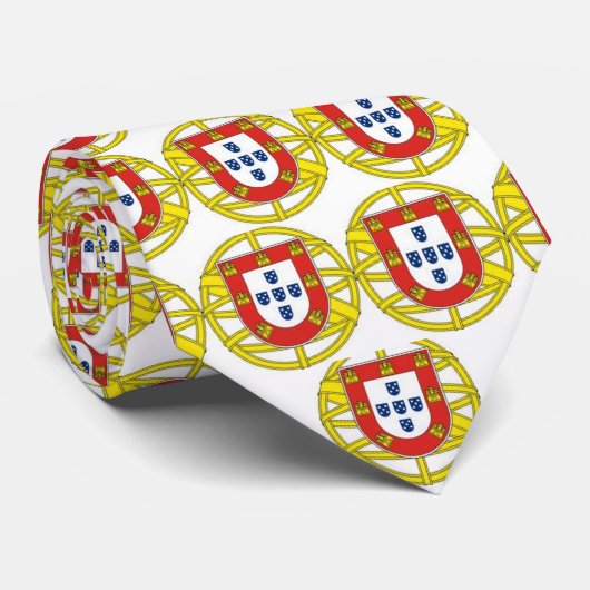 Portugal Crest Stropdas (Opgerold)