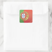 Portugal Crest Vierkante Sticker (Tas)