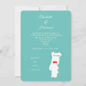 Portugal Destination Wedding Uitnodiging (Voorkant)