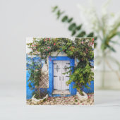 Portugal Deur Wenskaart Feestdagenkaart (Staand voorkant)