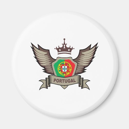 Portugal Emblem Magneet (Voorkant)