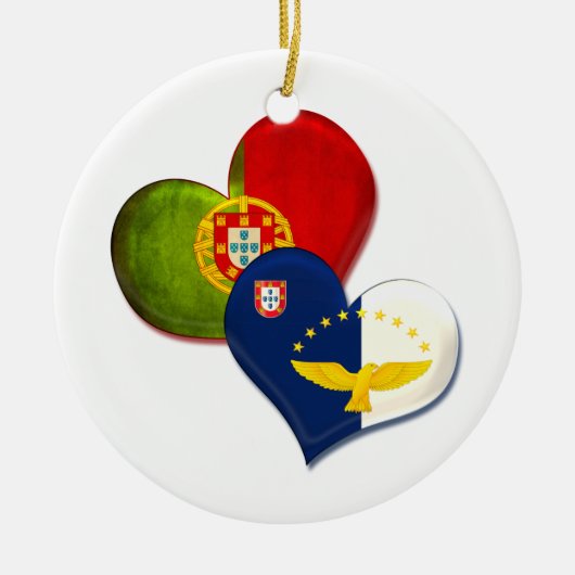 Portugal en de Azoren Keramisch Ornament (Voorkant)