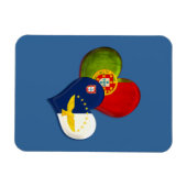 Portugal en de Azoren Magneet (Horizontaal)