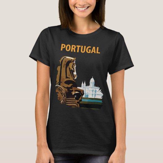 Portugal en Lissabon T-shirt (Voorkant)
