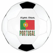 Portugal en Portugese Vlag met Uw Naam Voetbal