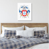 Portugal Familie Crest Canvas Afdruk (Insitu (Slaapkamer))