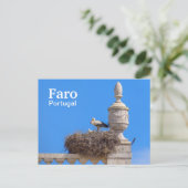 Portugal Faro in de Algarve Briefkaart (Staand voorkant)