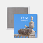 Portugal Faro in de Algarve Souvenir Magneet (Voorkant / Achterkant)