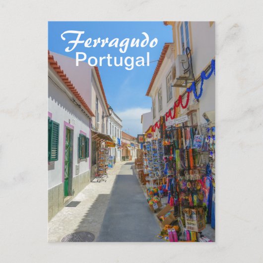 Portugal Ferragudo in de Algarve Briefkaart (Voorkant)