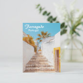 Portugal Ferragudo in de Algarve Oude Trappen Briefkaart (Staand voorkant)