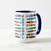 PORTUGAL Fish Pattern mokken (Voorkant rechts)