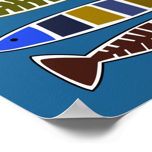 PORTUGAL Fish Pattern poster (Hoek)