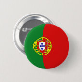 Portugal Fisheye Flag Button (Voorkant /achterkant)