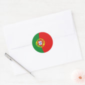 Portugal Fisheye Flag Sticker (Envelop)