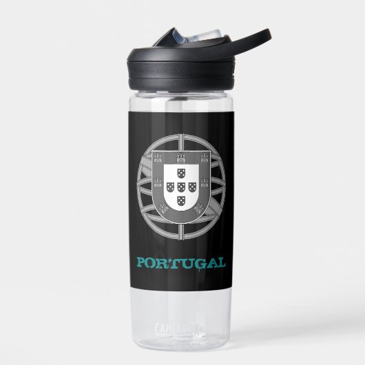 Portugal Fitness en Portugese wapenschild / vlag Waterfles (Links)