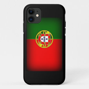 Portugal Flag Black Edge iPhone 11 Hoesje