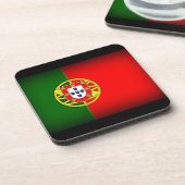 Portugal Flag Black Edge Drankjes Onderzetter (Linkerzijde)