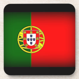 Portugal Flag Black Edge Drankjes Onderzetter