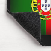 Portugal Flag Black Edge Muismat (Hoek)