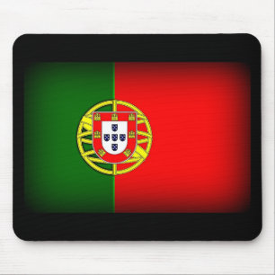 Portugal Flag Black Edge Muismat