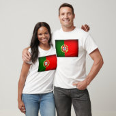 Portugal Flag Black Edge T-shirt (Unisex)