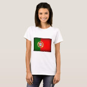 Portugal Flag Black Edge T-shirt (Voorkant volledig)