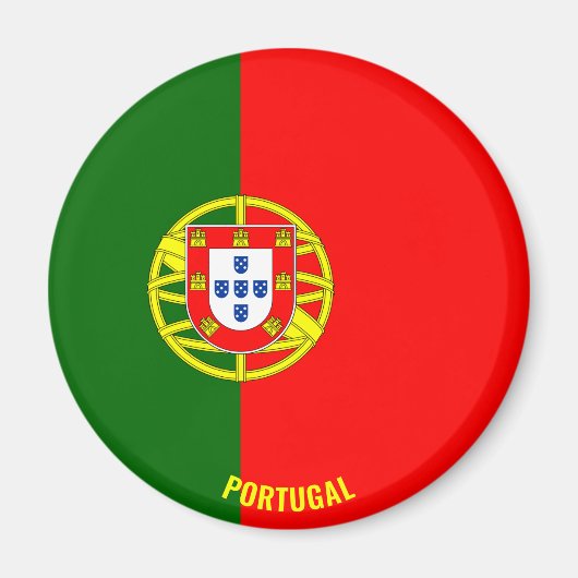 Portugal Flag Charming Patriotic Magneet (Voorkant)