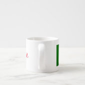 Portugal Flag Custom Espresso Cup Espresso Kop (Achterkant)