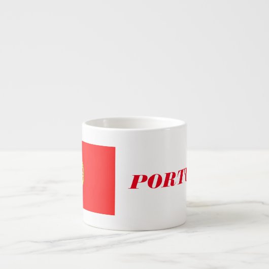 Portugal Flag Custom Espresso Cup Espresso Kop (Voorkant)