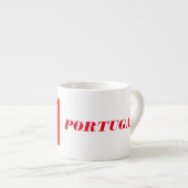 Portugal Flag Custom Espresso Cup Kop (Voorkant rechts)
