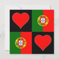 Portugal Flag Heart Patriottic Portugal Greep