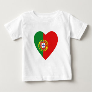 Portugal Flag Heart T-Shirt
