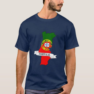 Portugal flag map T-shirt