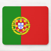 Portugal Flag Mousepad Muismat (Voorkant)